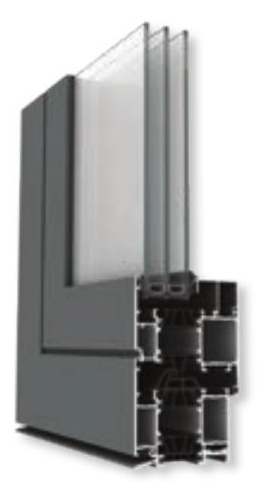 Aliplast Eco Futural profiel in doorsnede