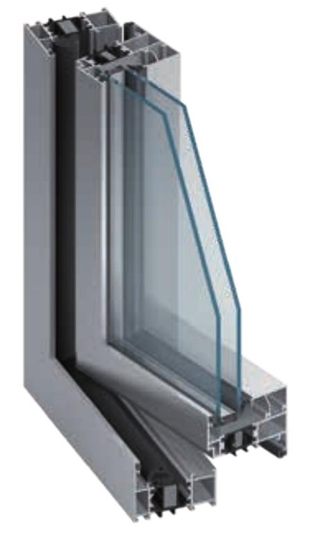 Aluprof MB-45 profiel in doorsnede